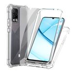 Ailiber for BLU View 5 Pro Case, with Screen Protector, Dual Layer Protection, Shockproof Corners TPU Bumper, Slim Silicone Cell Phone Cover Case for Tracfone BLU View 5 Pro B170D-Clear