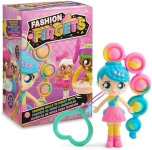 Fashion Fidgets Sensory Toy Dolls – Push Pop Fidget Toy Includes 1 Mystery Doll – Anxiety and Stress Relief for Kids