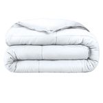 Bare Home Duvet Insert Comforter - Queen Size - Goose Down Alternative - Ultra-Soft - Premium 1800 Series - Hypoallergenic - All Season Breathable Warmth (Queen, White)