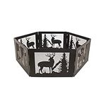 Pleasant Hearth OFW116FR Deer Mountain Folding fire Ring, Black