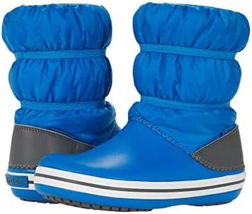 Crocs Unisex Kid's Crocband Winter Boot Snow, Bright Cobalt Light Grey, 6 UK Child