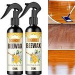 2PCS*120ML Natural Micro-Molecularized Beeswax Spray,Beeswax Polish Spray for Wood,Wood Polish for Furniture,Beeswax Furniture Polish Spray,Multi-Surface Polish and Cleaner for Wood & Furniture