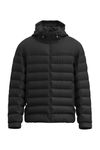 Tommy Hilfiger Men Mid New York Hooded Jacket Woven Jackets, M, Black