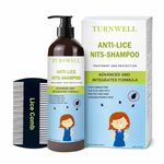 Natural Anti Lice & Nits Remover Shampoo | With Rosemary, Tea Tree & Neem Oil Extracts | Lice Cleansing & Hair Protection Shampoo | Removes Itching from the Source | Chemical-Free | For All Hair Types(Free Lice Comb)(Pack of 1 = 200 ml)