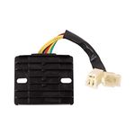 WOOSTAR 6 Wire DC Voltage Regulator Rectifier Replacement for 50cc 70cc 90cc 125cc 150cc 200cc 250cc MP Scooter Motorcycle