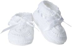 Jefferies Socks unisex baby 505224unisex-baby booties, White, 0 Months UK