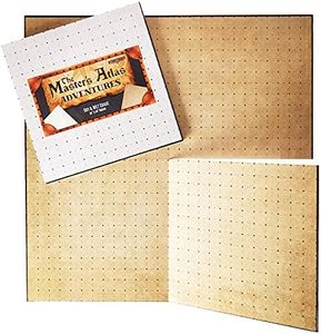 The Master's Atlas: Adventures Blank/Parchment Tabletop RPG Game Board - 26" x 26" Reusable Double-Sided Board Mat for Creating D&D & TTRPG Maps – Customizable GM Accessories for Role Playing Gaming