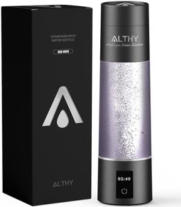 ALTHY Performance Bionic Hydrogen Water Generator Bottle Dupont SPE&PEM Dual Chamber lonizer + Battery&Time Display