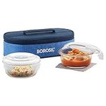 Borosil Prime Glass Lunch Box Set o