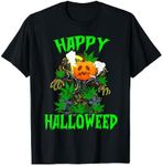 Funny Pumpkin Stoner Smoking Weed H