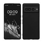 kwmobile Case Compatible with Google Pixel 7 Pro Case - Soft Slim Protective TPU Silicone Cover - Black