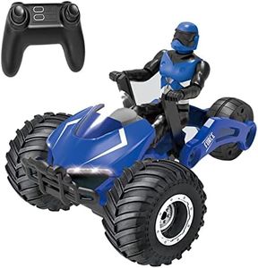 RC Motorcycle Remote Control Motorcycles,High Speed Rc Car Remote Control Car,2.4Ghz 360° Rotating Drift Stunt Car Motorbike for Kids Age 6,7,8 and Up Year Old (Blue)