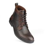 LE FORE Brown Leather Casual Comfortable Stylish Boots for Men (K791BRN44)