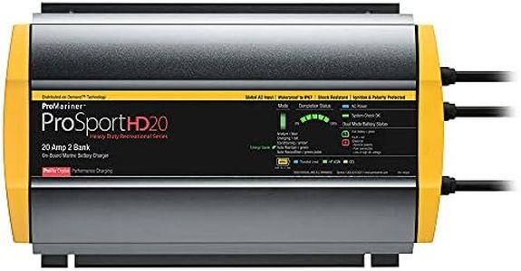 PRO MARINER ProMariner 44028 ProSportHD 20 Battery Charger - 20 Amp / 2 Bank, Black, Standard