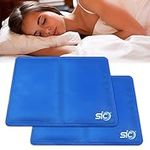 SIC ® 2-Pack Gel Cooling Mat | Cooling Gel Pillow Absorbs and Dissipates Heat | Cooling Pillow Cushion Pads for Night Sweats & Cooling Pillow Increase Sleep Quality