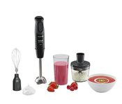 Tefal 3in1 Optichef Hand Stick Blender, 20 speeds and pulse, Powelix Blades Technology, 800ml beaker, 1000W, 500 ml Chopper, Food Processor, Dishwasher Safe Parts HB643842, Black