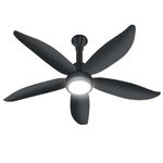 ACTIVA Aero Five Light 1200mm BLDC Ceiling Fan | 28W Energy Saving | BEE 5 Star | ABS Body | 5 Blades | High Speed | Remote Control | Reversible Mode & Timer | 5 Year Warranty (Pearl Grey)