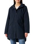 Tommy Hilfiger Women Cotton Blend Parka Winter, Blue (Desert Sky), XS