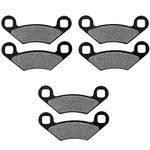 AHL Front and Rear Brake Pads for Polaris 500 550 800 850 1000 XP Sportsman Forest XP Touring X2 H.O. EPS SP Scrambler High Lifter 2009 2010 2011 2012 2013 2014 2015 2016 2017 2018