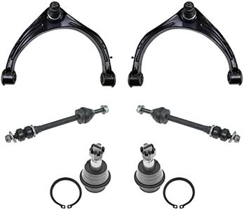 TRQ Front Control Arm Ball Joint Stabilizer Sway Bar Link Suspension Kit Set 6pc for 2009-2012 Dodge Ram 1500 Pickup Truck 2WD RWD