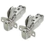 Cabinet Hinge (2 Hinges) Replacement Hettich Sensys 8657I Wide Angle Concealed Universal Doors Nickel Plated Steel 165 Degree Zero Protrusion Silent System 9099540 Kitchen Cupboard Door Hinge