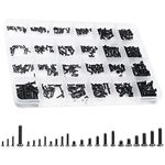 QTEATAK 480Pcs Black Laptop Notebook Computer Replacement Screws Kit for Lenovo Toshiba Gateway Samsung HP IBM Dell Sony Acer Asus SSD Hard Disk SATA