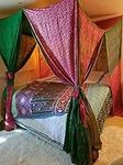 KLAVATE Bed Canopy Curtains Boho Cu