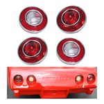 4PCS Tail Lights & Backup Lights For 1975-1979 Corvette C3 Reproduction Light Set