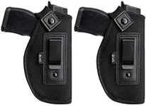 2 Pack Universal IWB Gun Holster for Concealed Carry, Inside The Waistband Pistols Holsters, Fits All Firearms S&W M&P Shield 9/40 Taurus PT111 G2 P320 Glock 17 19 26 27 42 43