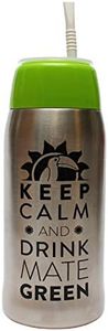 Mate Green Matermo Yerbomos 4.0 Green 580 ml for Yerba Mate Tea 580 ml, a Portable Accessory for Yerba Mate, Works Like a Thermos Flask with a Water Bottle and Keeps The Water, 13310