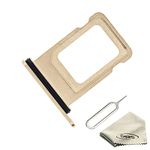 Sim Card Tray Holder Replacement for iPhone 13 Pro/iPhone 13 Pro Max Sim Card Tray Slot (Gold)