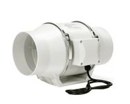 Ardnib AIF-150 (6Inch / 150 mm) Silent Mix Flow/Inline Duct Fan/Duct Exhaust/Inline Exhaust/Circular Inline Fan/Air Circulation System/Fresh Air System, White (6 Inch)