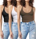 JJAI 3 Pack Tank Tops for Women Summer Crop Tops Gym Yoga Workout Tops Sleeveless Going Out Tops