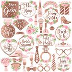 KatchOn, Bachelorette Photo Booth Props Kit - Pack of 35 | Rose Gold Bridal Shower Photo Booth Props for Bridal Shower Decorations | 90s Party Decorations for Adults | Bachelorette Party Decorations