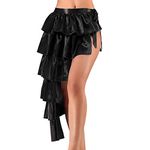 TWINKLEDE Women's Costume Skirt Belly Dance Hip Scarf Latin Dance Skirts Festival Party Skirt for Adult Girls, Black, 66 Long