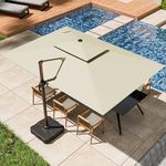 ZLACUIU 9x12FT Cantilever Outdoor P