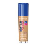 Rimmel London Match Perfection Natural Liquid Foundation (103- True Ivory, 30 ml) Natural Finish