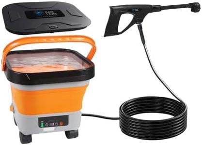 Sanyare Cordless Pressure Washer with 3.5Gal Fold Tank & 4Ah Battery