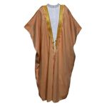 Desert Dress Brown Bisht Cloak Arab Dress Thobe Saudi Mens Robe Eid (Size: Adult)