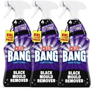 Black Mould Remover Spray - 1 Litre Each - Pack of 3 - Powerful Bathroom & Shower Cleaner for Tiles, Grout & Silicone – Removes Black Mould & Mildew Fast