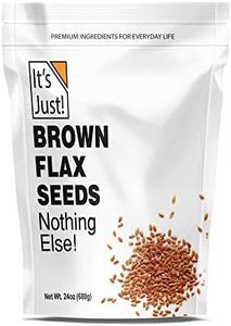 It's Just - Brown Flax Seeds, Whole, Non-GMO, High in Fiber & Omega-3, Keto Friendly Baking, 24oz