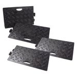 Pack of 4 Black kerb Ramps by innovatus