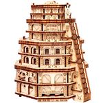 ESC WELT Quest Tower - 3D Escape Game Puzzle Box - Thinking Game for Adults and Teenagers - Environmentally Friendly Wooden Escape Room Game - Puzzle Game with Hidden Compartment - Family Puzzle Game