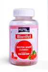 Nova nutra - BIOTIFUL Biotin Gummies| For Healthy Hair Growth, Glowing Skin & Stronger Nails | With Biotin, Zinc, Inositol, Folic Acid & Multivitamins | Strawberry Flavor Gummy Bears | 30 Days Pack for Men, Women | Super tasty | 100% Vegetarian | Gluten & Gelatin Free