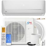 Cooper & Hunter MIA Series, Mini Split Air Conditioner and Heater, 12,000 BTU, 230V, 20.5 SEER2, 1 Ton, Wall Mount Ductless Inverter Heat Pump System, With 16ft Installation kit