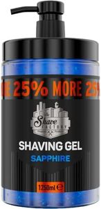 The Shave Factory - Shaving Gel | Non-Irritating | Precise Shave on Face and Body | Moisturizes Skin | 1250ml (42.25fl oz.) (Sapphire) for Men