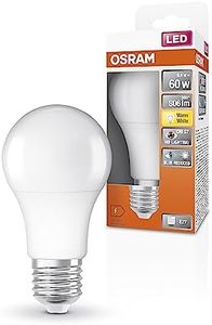 OSRAM Lampada LED SUPERSTAR+ CLASSIC A 60 FR, attacco E27, goccia, 9.4W, 806lm, 2700K, luce bianca calda, componente blu e affaticamento visivo notevolmente ridotti, consumo energetico molto basso