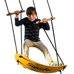 Swurfer SW001 Original Tree Swing with Skateboard Seat Design and Adjustable Handles, Maple