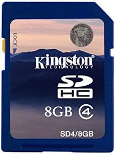 Kingston 8GB SDHC Memory Card Class 4