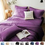 LBRO2M Bed Sheets Set King Size 6 Piece 16 Inches Deep Pocket 1800 Thread Count 100% Microfiber Sheet,Bedding Super Soft Comfortable, Cool Warm,Purple
